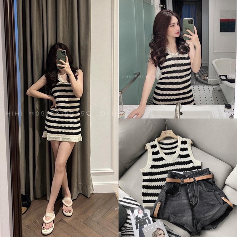 Áo Len Kẻ Ba Lỗ