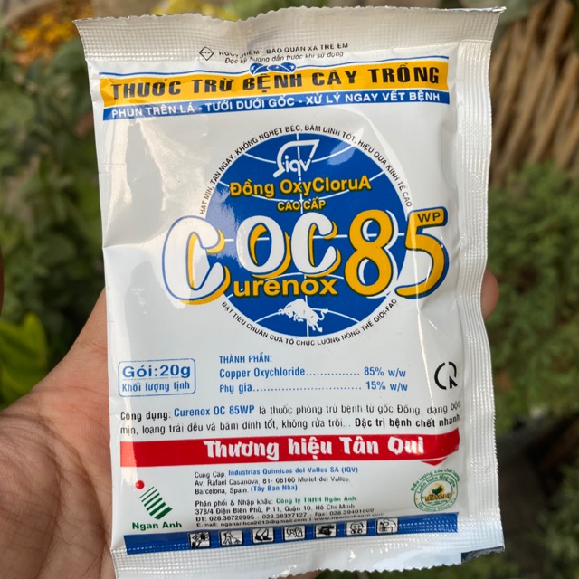 COC 85 - THUỐC PHÒNG TRỊ NẤM BỆNH Ở SEN ĐÁ XƯƠNG RỒNG GÓI 20GRAM