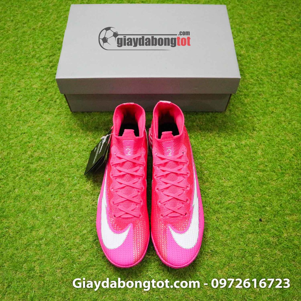 Giày Mercurial Superfly 7 Elite TF Mbappé cao cổ | [Ảnh thật 100%] [Shop uy tín] [Tặng tất]