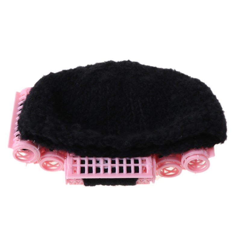 FL 1 Set Baby Photography Costume Funny Movie Style Landlady Cosplay Photo Shot Memorial Props Head Cover With Comb Hair Dryer Roller Cap Hat Newborn Girls Photos Studio