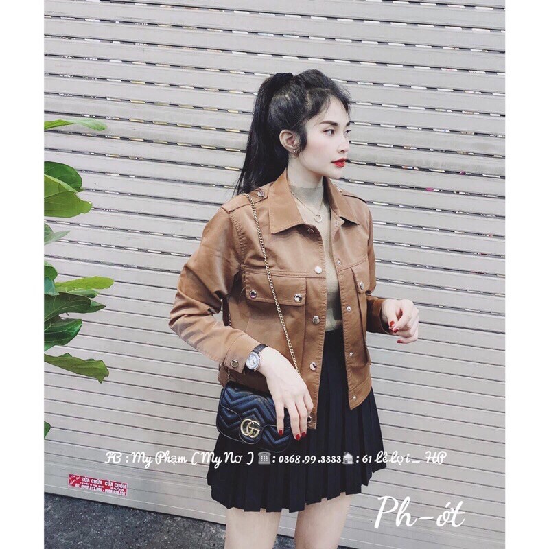 Áo da nhung mẫu mới hót hit
