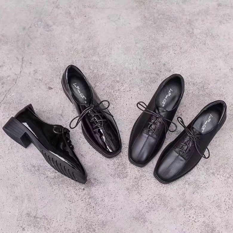 Giày nữ Oxford Derby DA BÓNG/ DA LÌ 4p cao cấp màu đen. Mẫu công sở dễ phối đồ có sẵn đủ size tại Hà Nội | BigBuy360 - bigbuy360.vn