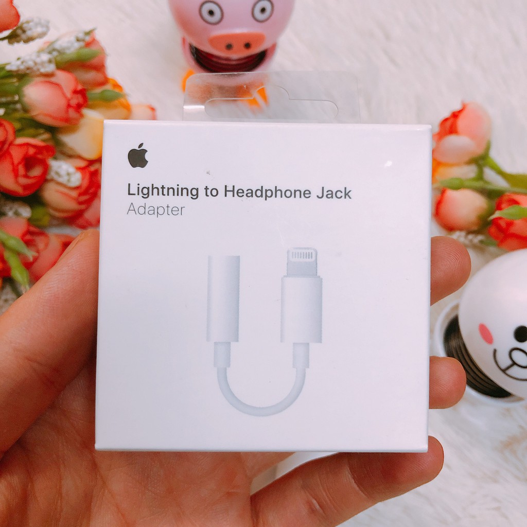 ❧۩◇Jack Chuyển Cổng Lightning Sang 3.5 Cho Iphone 7, 7 plus, 8, 8 X, XS, Xs Max, 11 ( Xịn )