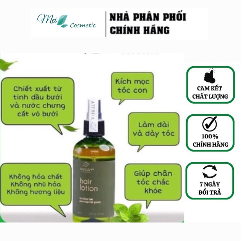 Tinh Dầu Bưởi [GIẢM RỤNG 100%] Xịt Bưởi ViJully  Chính Hãng - Kích Mọc Tóc - Dưỡng Tóc Dài Nhanh