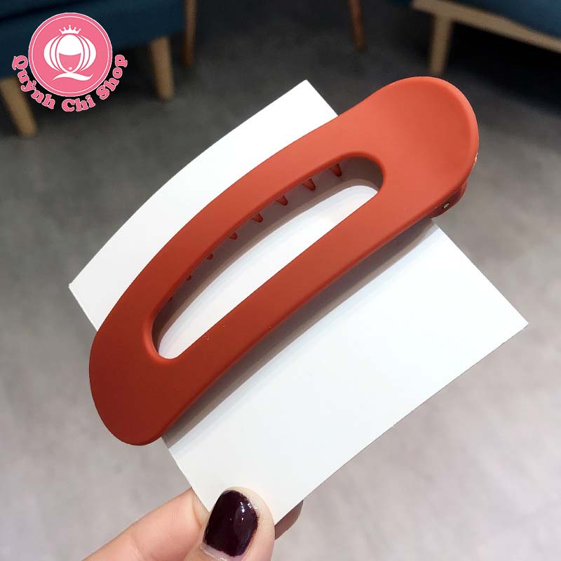 Kẹp tóc mái bản to thời trang Hàn Quốc cho nữ màu trơn cute xinh xắn
