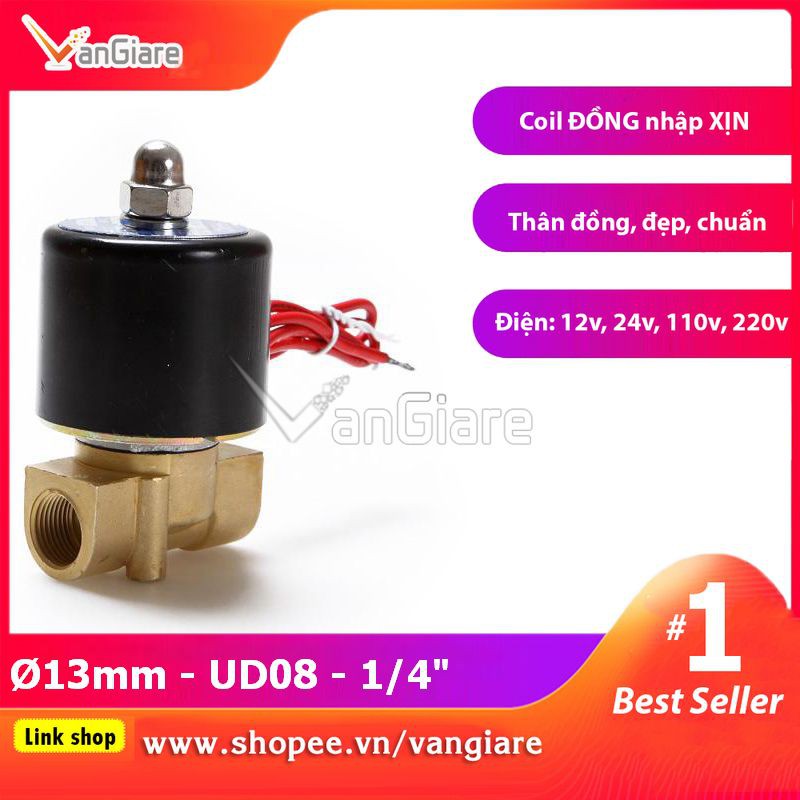 Van điện từ phi 13 UD8 UniD (Coil nhập Xịn)