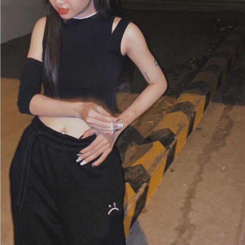 [GIÁ HUỶ DIỆT]Quần Jocgger Nỉ SADBOIZ - Quần Bom Chun Dáng Baggy Phong Cách Hàn Quốc Hình Thêu