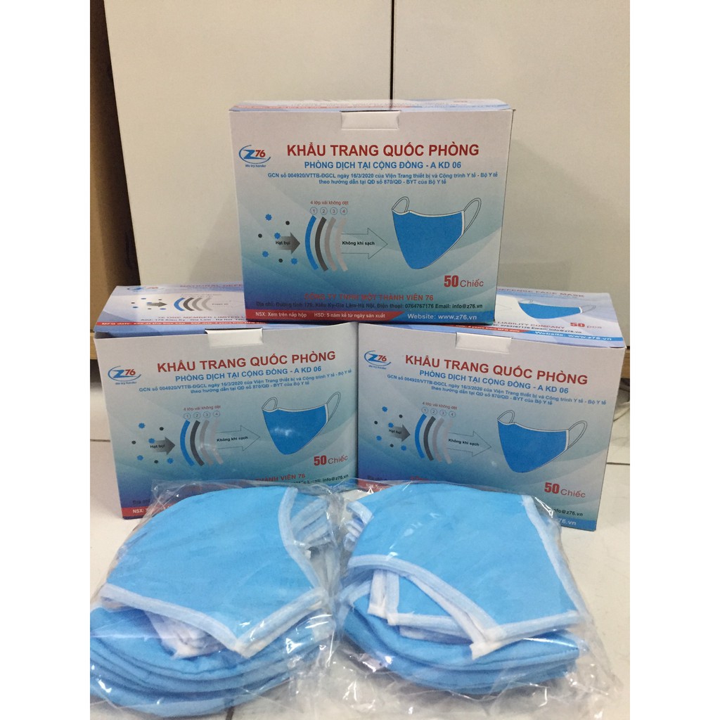KHẨU TRANG Y TẾ ( Hộp 50c hàng 4 lớp ) | BigBuy360 - bigbuy360.vn