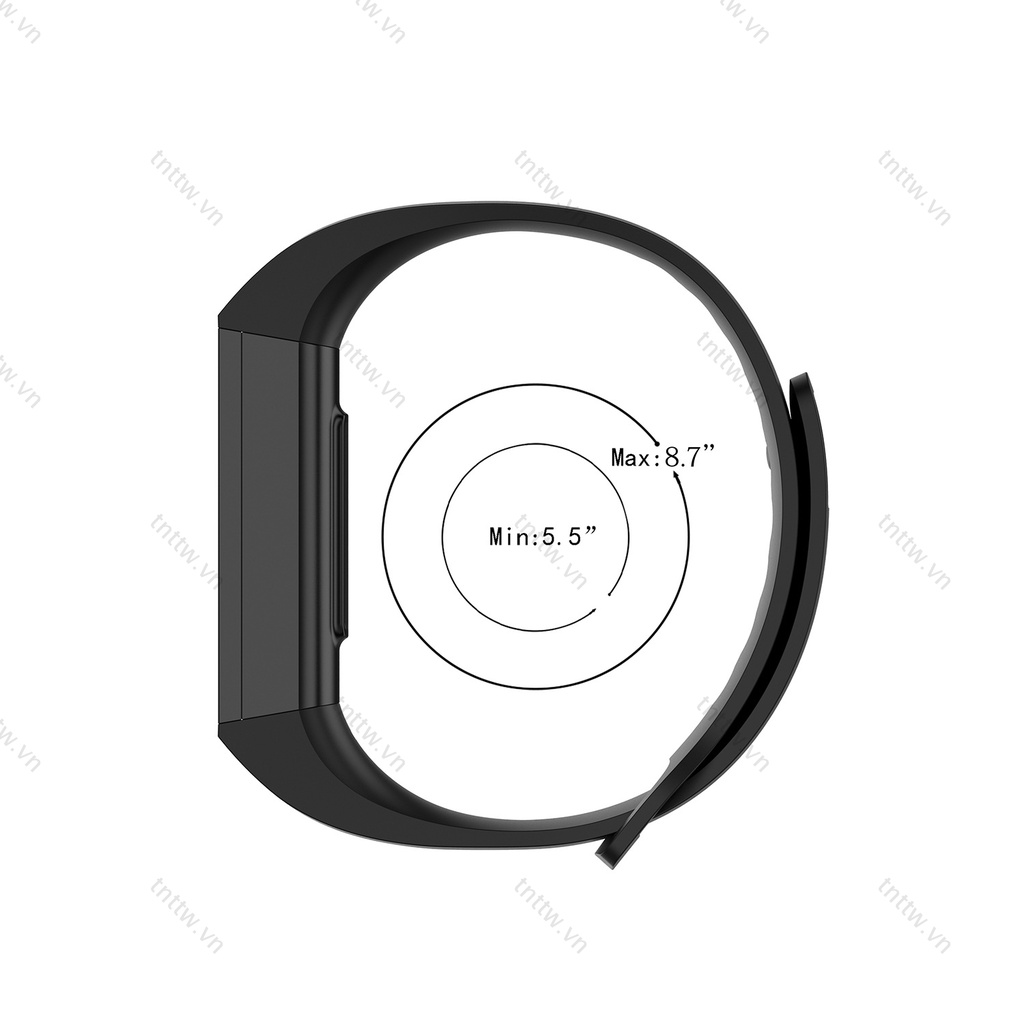 Dây đeo đồng hồ thay thế bằng silicon màu trơn cho Mi Smart Band 4C