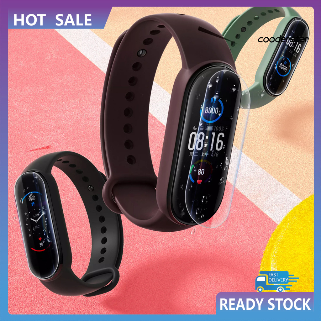 Set 3 Kính Cường Lực Cao Cấp Bảo Vệ Màn Hình Cho Đồng Hồ Xiaomi Mi Band 4 / 5 / 6