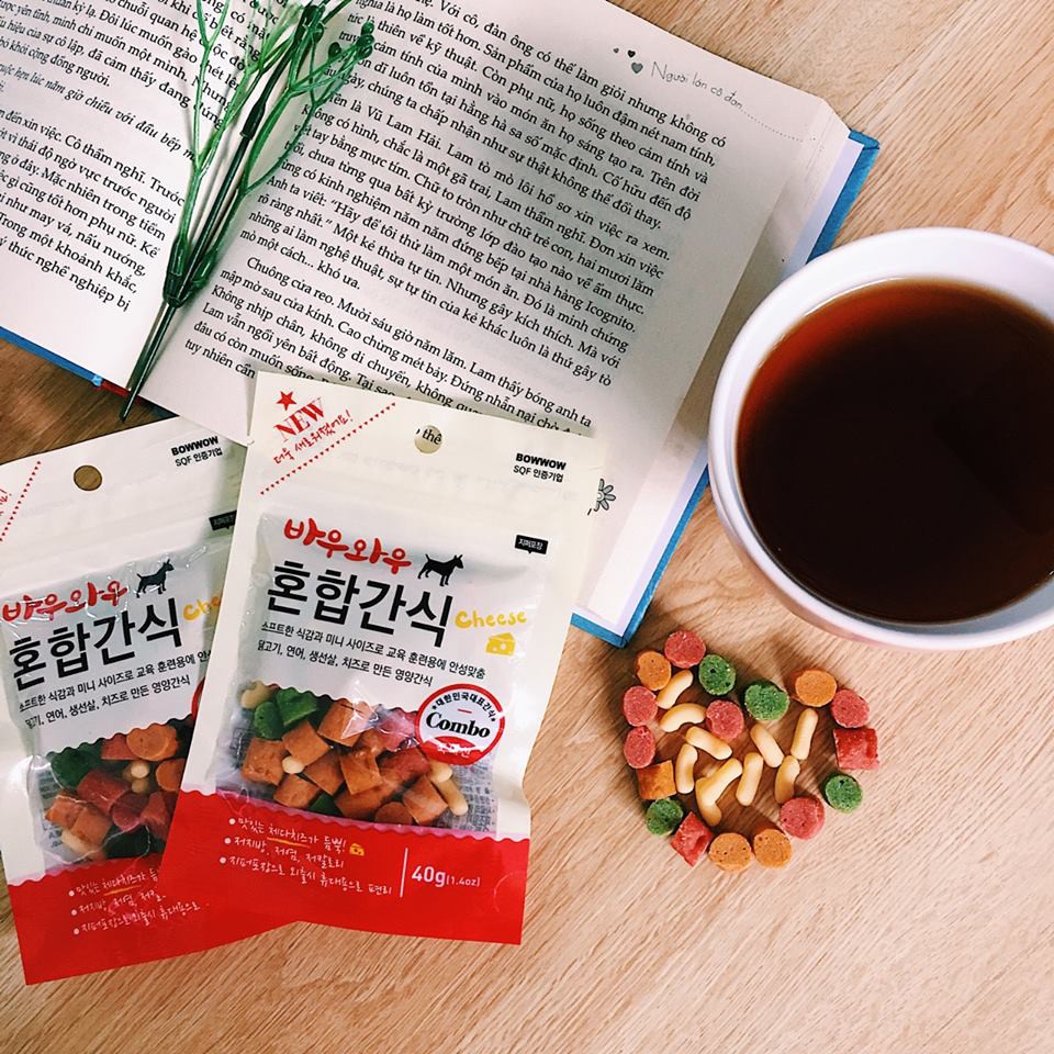 Snack hỗn hợp Bow Wow 40g và 150g (bánh thưởng cho chó)