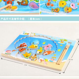 Bộ Đồ Chơi gỗ Nam châm Câu Cá cho bé