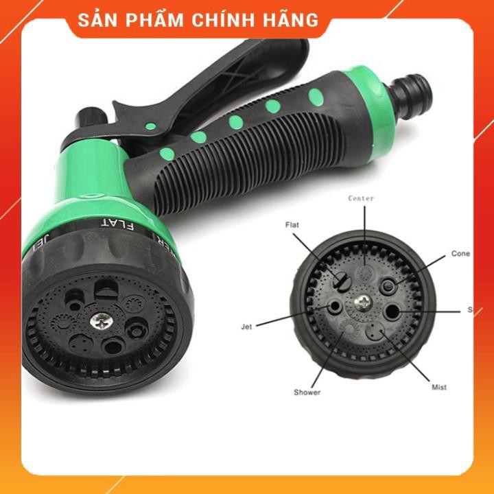 🚿 Bộ vòi xịt nước tưới cây đa năng 7 chế độ kèm dây tưới dạng lò xo co dãn 206791 🚿 [SKM]