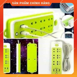 Ổ điện xanh chống giật 3 cổng usb
