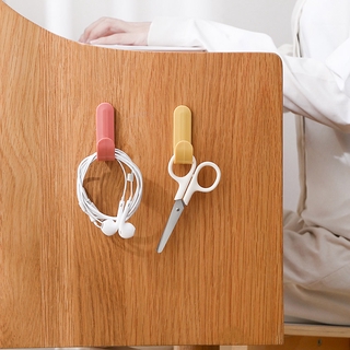 Convenient J-shaped towel rack