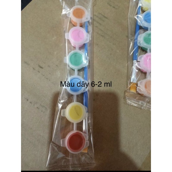 Bộ 6/8/12 màu tô tượng 3ml kèm bút lông