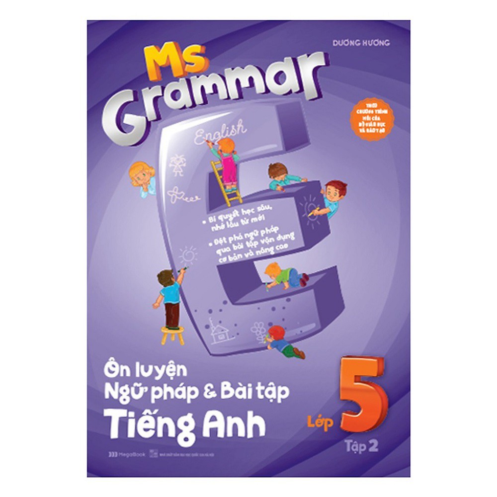 Sách Megabook - Combo Ms Grammar - Ôn Luyện Ngữ Pháp Và Bài Tập Tiếng Anh Lớp 5: Tập 1 Và 2 (Bộ 2 Tập)