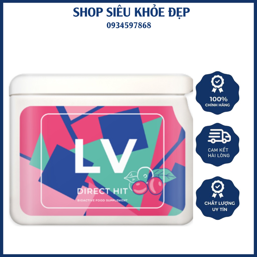 Lv Direct Hit Giúp Trẻ Hoá Làn Da Giảm Oxy Hóa Giúp Đẹp Da, Kéo Dài Thanh Xuân Hộp 60v