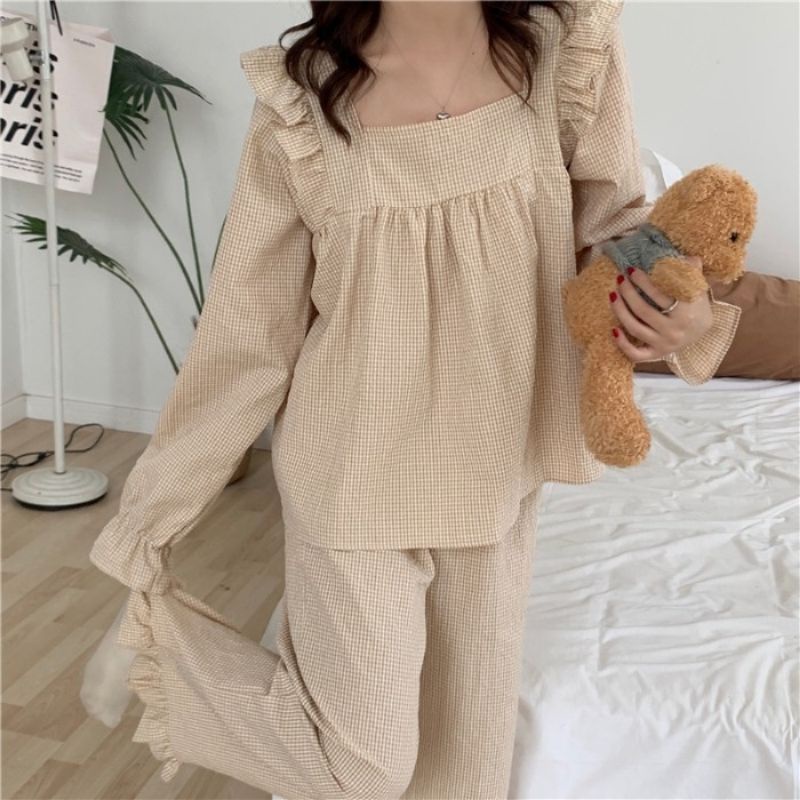 Bộ ngủ / mặc nhà pyjama dài ulzzang order