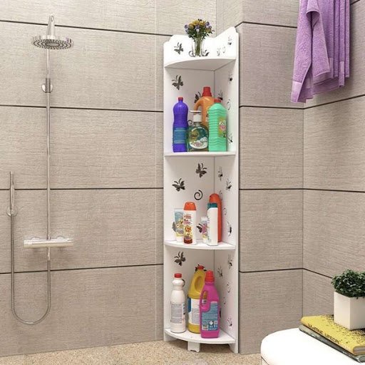Kệ Góc Nhà Tắm 3-4 Tầng Họa Tiết Hiện Đại Sang Trọng SZone Decor