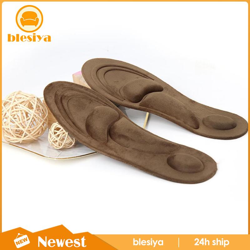 Cặp Đệm Lót Giày 4D Bằng Xốp Mềm Giúp Giảm Đau Tiện Dụng