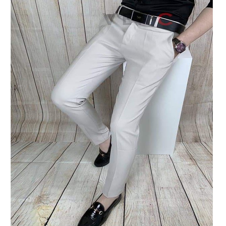 Quần vải tây nam thời trang vải tuyết hàn cao cấp vải nhập khẩu từ thái loại 1 dày dặn | BigBuy360 - bigbuy360.vn