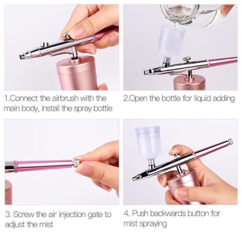 Máy phun oxy mini cầm tay tích điện