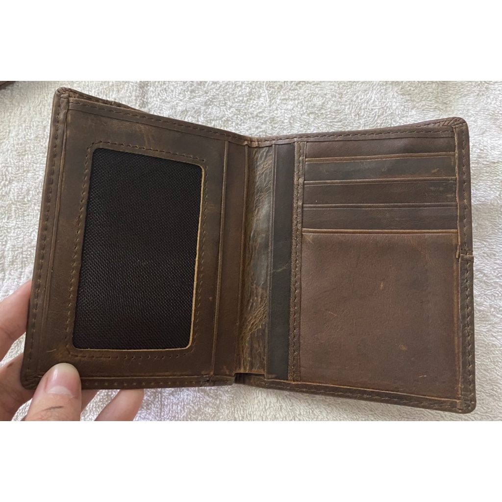 Ví nam da bò thật, bảo hành 1 năm, hoàn nếu phát hiện hàng không phải da thật