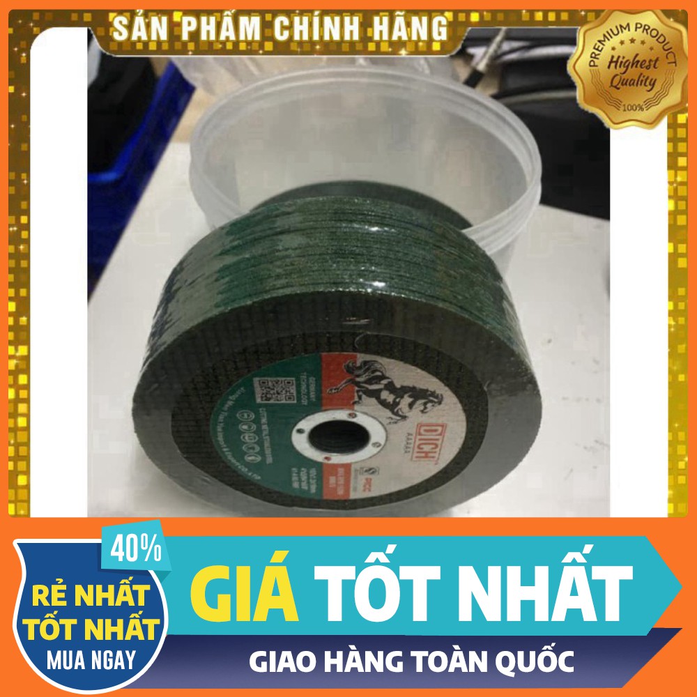 [ HÀNG CHÍNH HÃNG - GIÁ TỐT NHẤT ] ĐÁ CẮT SẮT, INOX PHI 100 HỘP 50 VIÊN(CHO KHÁCH XEM HÀNG)