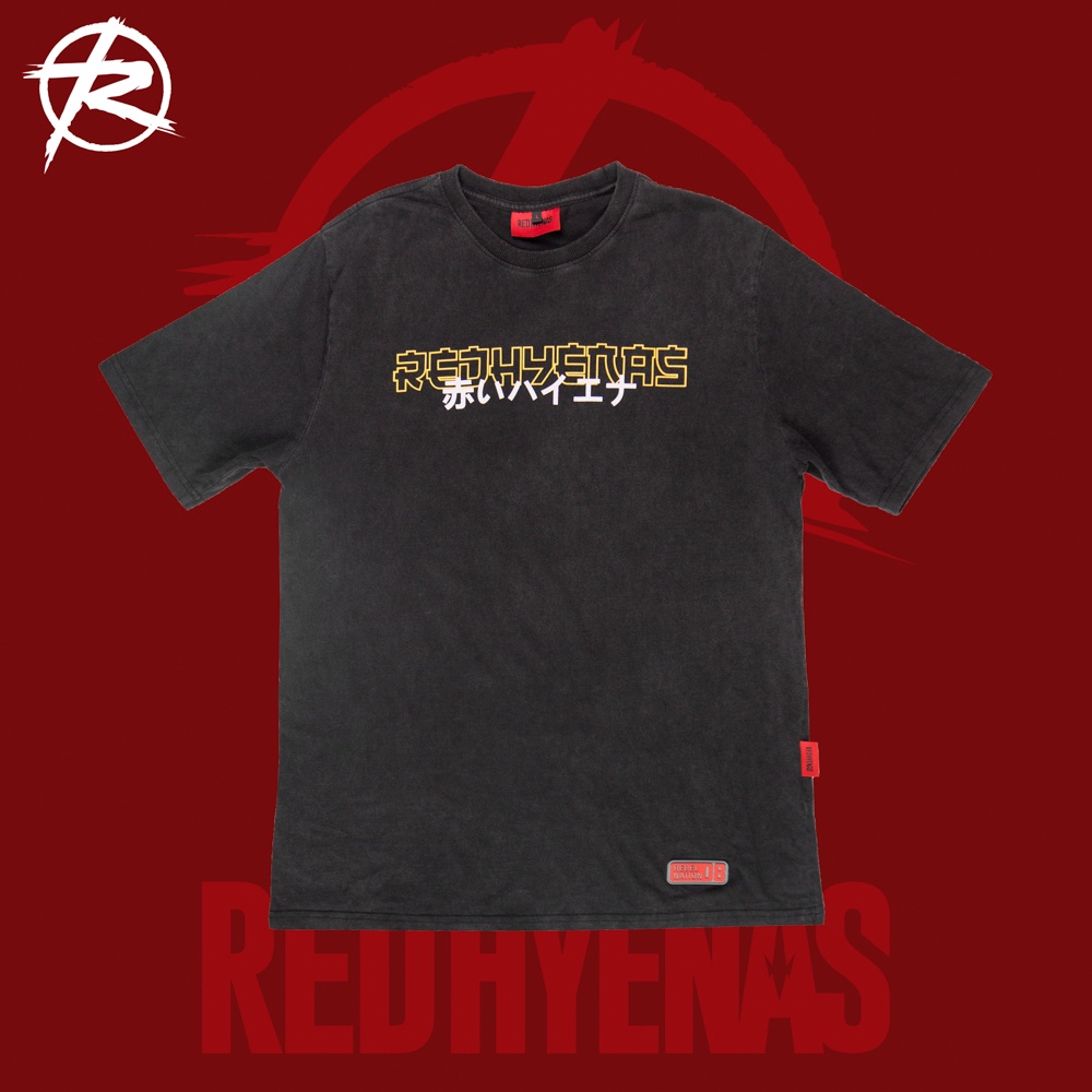 Áo phông Washed Red Hyenas Biker Gang T-shirt