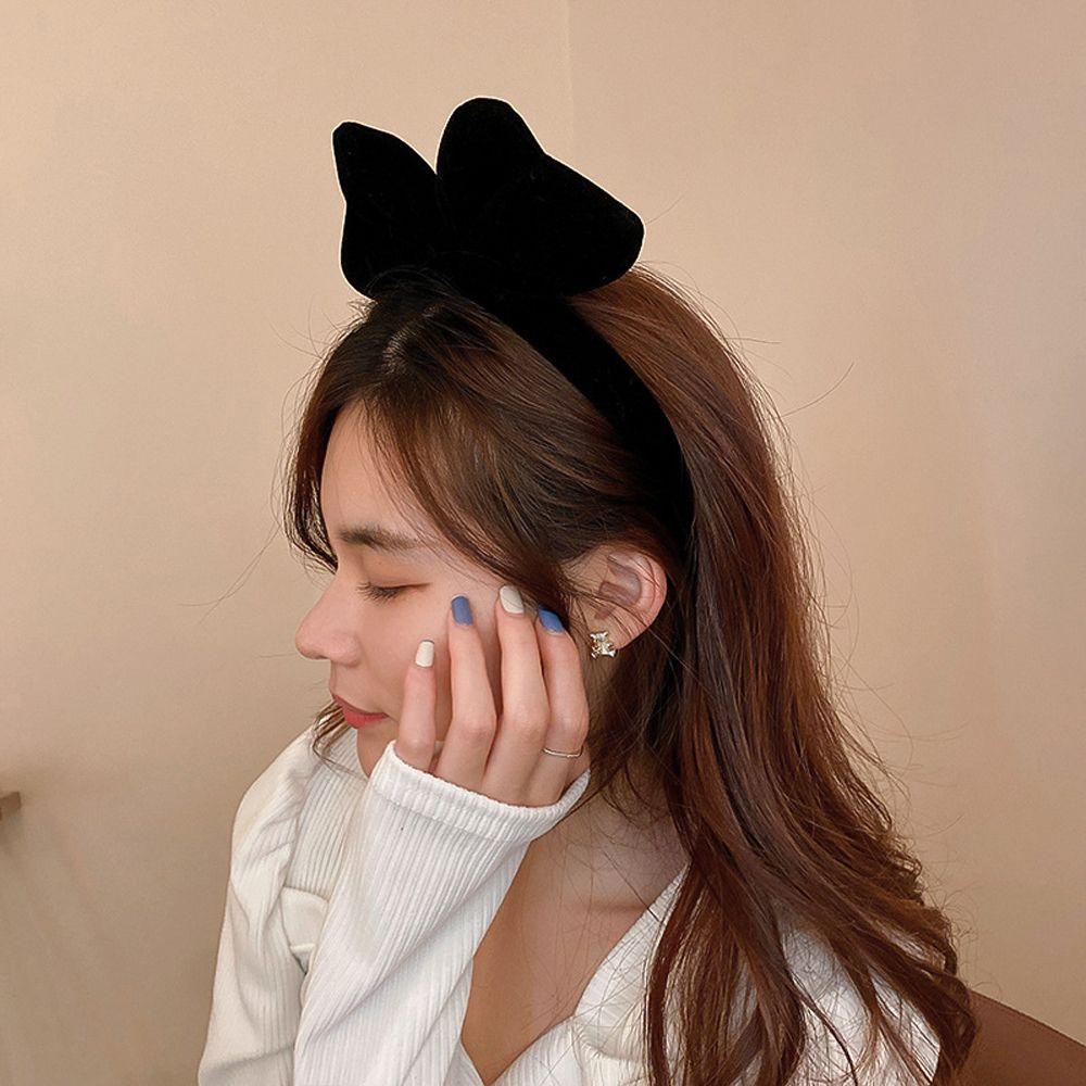 Băng Đô Cài Tóc DANILO Bằng Nhung Chống Trượt Đính Hoa Tuyết Đỏ Ngọt Ngào Thanh Lịch Dành Cho