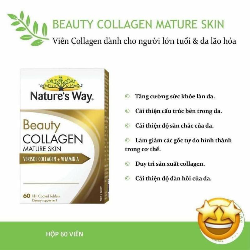 Viên uống Nature's Way Beauty Collagen Mature Skin | Thế Giới Skin Care