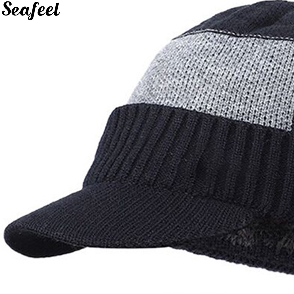 Mũ Beanie Không Vành Kèm Khăn Choàng Cổ Chống Nắng Cho Nữ