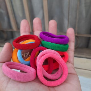 Túi 48 dây cột tóc nhiều màu cở nhỏ (Kt:3-3.5cm)