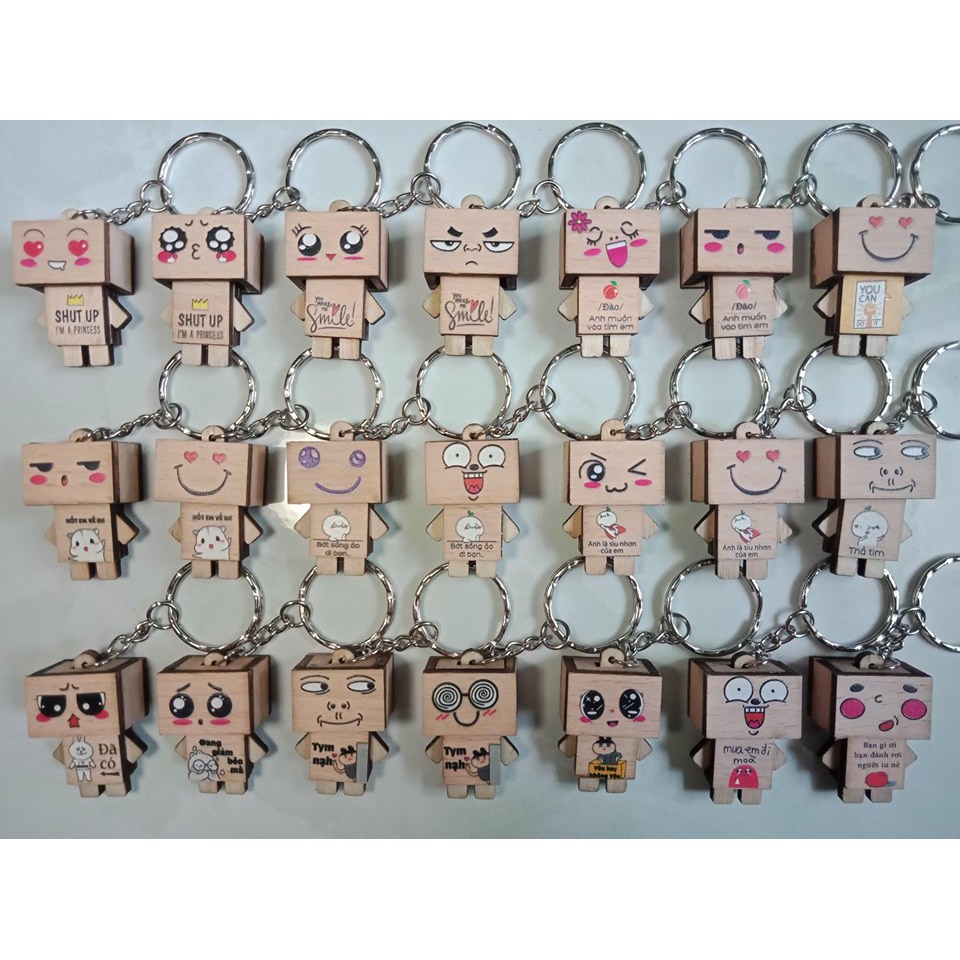 MÓC KHÓA GỖ DANBO XINH XẮN
