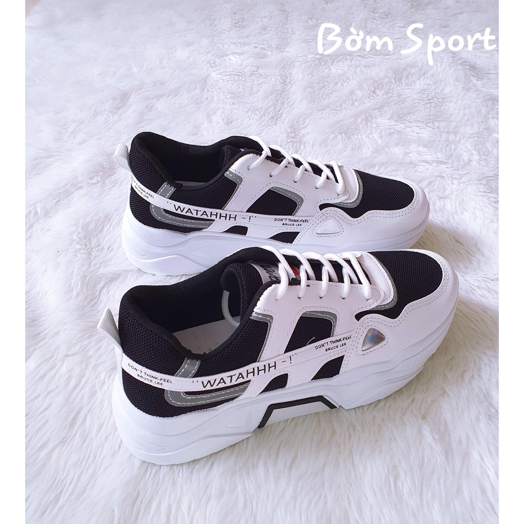 Giày thể thao nam nữ phản quang WATAHHH tăng chiều cao Hàn Quốc rẻ đẹp 2020 BOM - 015-028 | BigBuy360 - bigbuy360.vn