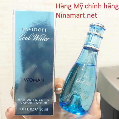 💥 (Hàng mỹ, có quà) Nước hoa nữ Davidoff Cool Water EDT 100ml