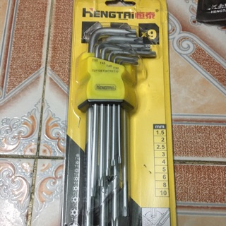 Bộ lục giác hoa khế 9 chi tiết loại to