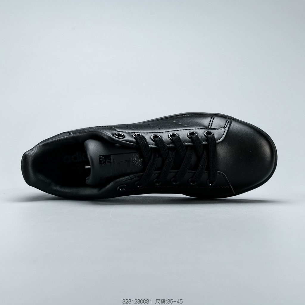 Sale XẢ HẾT Giày thể thao cổ điển Adidas Stan Smith All Black Smith M20327 uy tín 2020 new ^ . < :