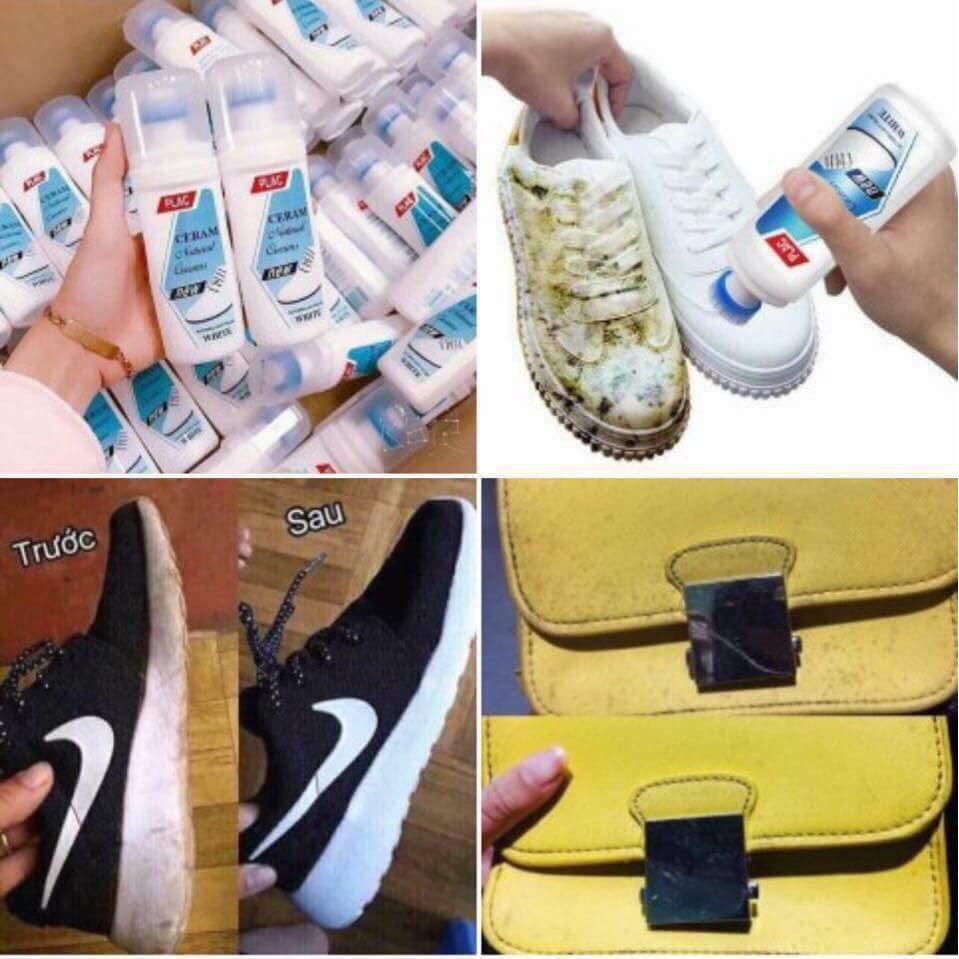 Nước lau giày và túi xách siêu sạch PLAC chính hãng Anh Quốc loại bỏ mọi vết bẩn, ố trên giày túi