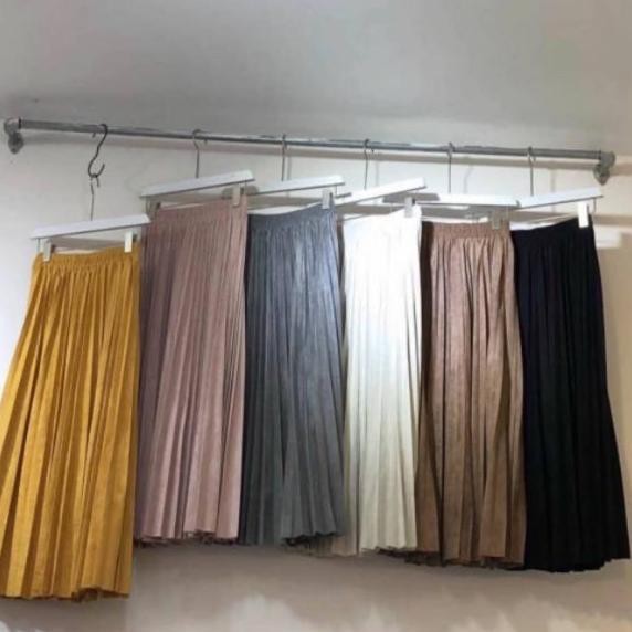 ✤ There Is A Ramadan> ✤ Chân váy da lộn dài nhập khẩu Fw R86LG | Chân váy da lộn London thời trang