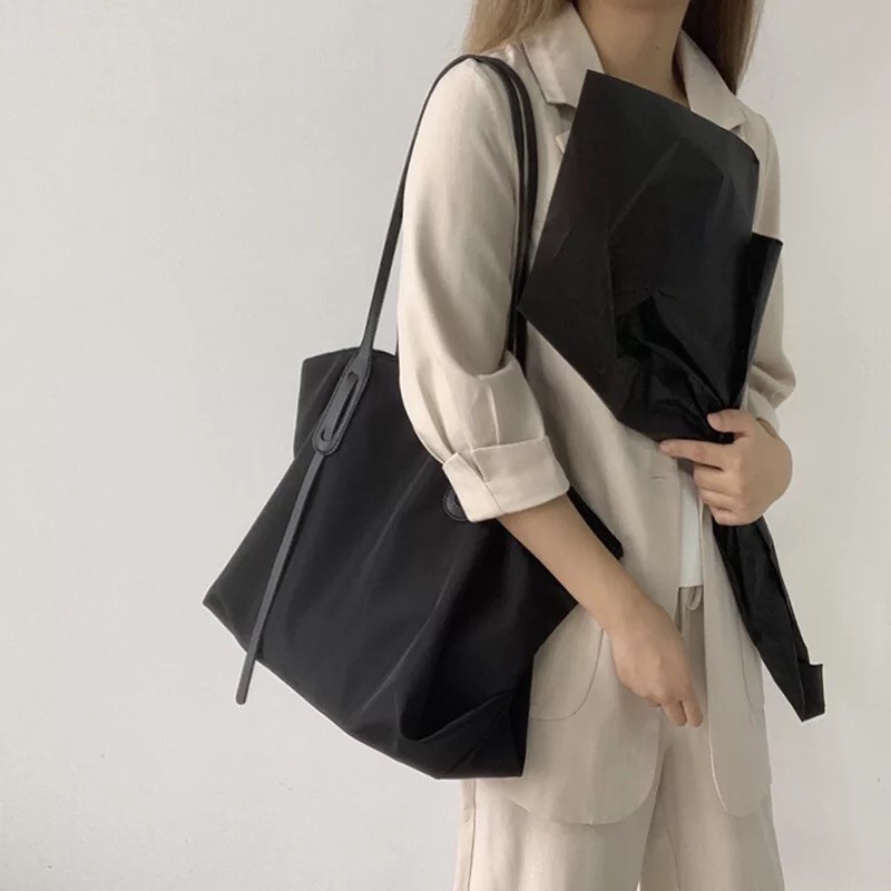 Túi tote bigsize thanh lịch unisex (có sẵn, vải chống thấm nước)