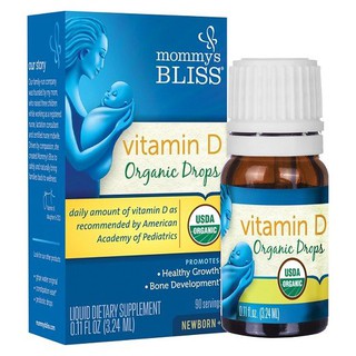 Vitamin D3 Mommys Bliss Organic Drop Mỹ
