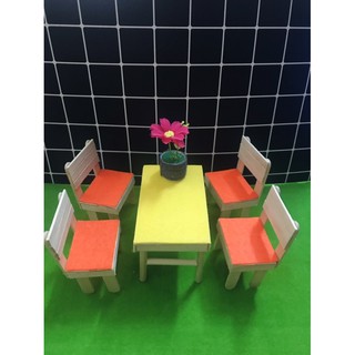 Bộ bàn handmade bằng que kem