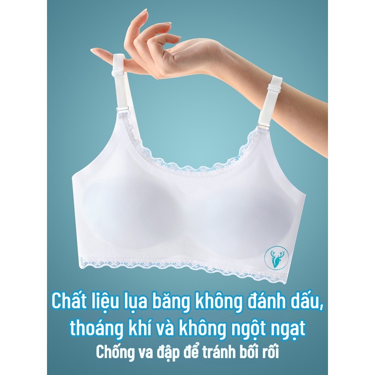 Áo lót thoáng khí cho bé gái , áo lót đệm bông cho bé gái tuổi teen chất liệu cotton co giãn, thấm hút nhanh