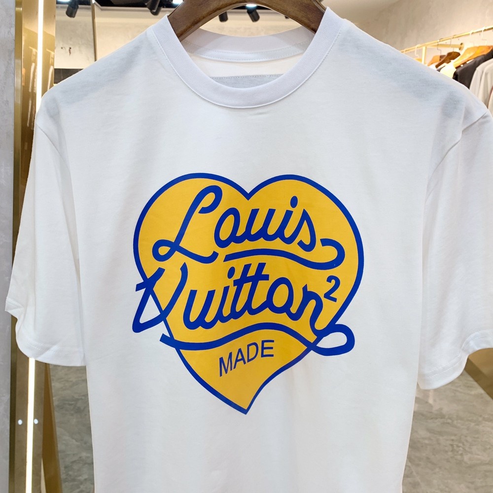 Áo Thun Tay Ngắn Cổ Tròn In Hình Trái Tim + Thẻ Treo Thời Trang Cho Cặp Đôi L1V Cỡ Lớn XS-3XL