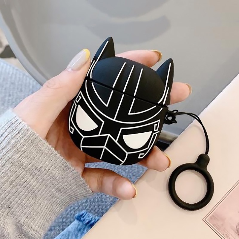 Vỏ Bảo Vệ Hộp Sạc Tai Nghe Bluetooth Không Dây AirPods 1 2 3 Pro inPods i12 i12 Pro Bằng Silicon Họa Tiết Hoạt Hình Siêu Nhân