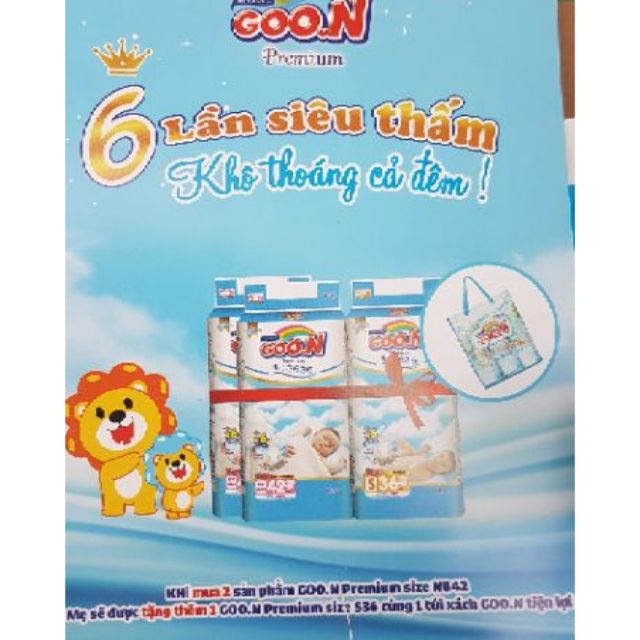 (Mua 2 tặng 1) Mua 2 bịch Bỉm goon   Newbonr tặng 1 bịch dán S36