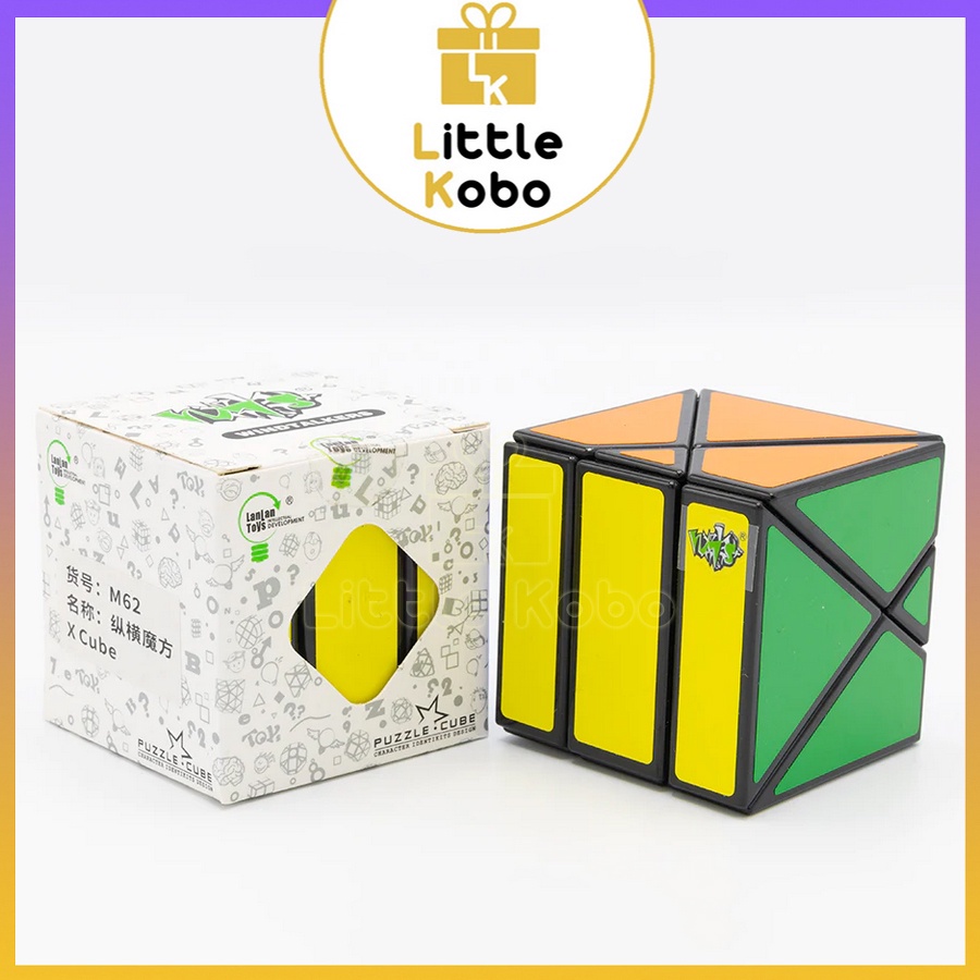 Rubik LanLan Skewb X Cube Rubic Biến Thể 6 Mặt Đồ Chơi Trí Tuệ Trẻ Em Phát Triển Tư Duy Thông Minh - Little Kobo