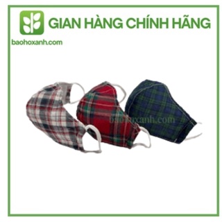 Combo 4 khẩu trang bảo hộ lao động vải kaki – bvh0089